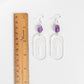 Chrystal Clear Moon Goddess Etched Earrings