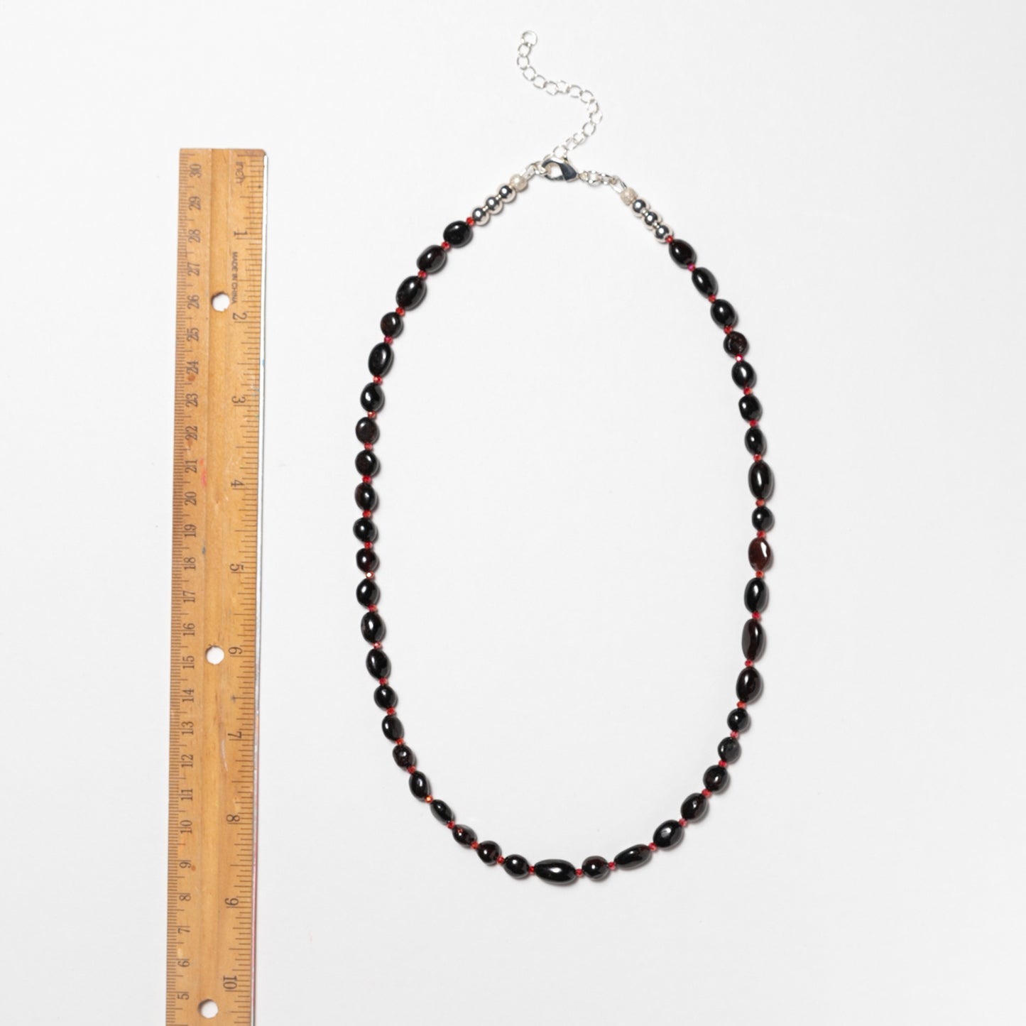 Tumbled Garnet Necklace