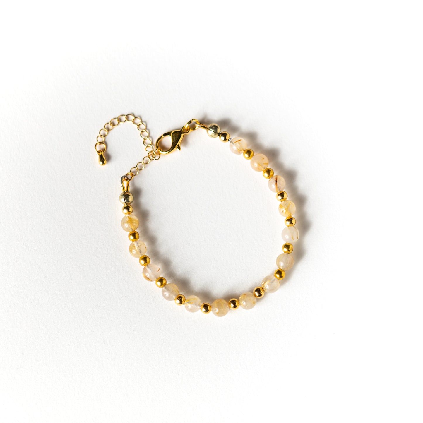 Golden Rutilated Quartz Bracelet