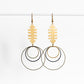 Aztec Inspired Triple Ring Dangles