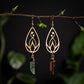 Growing Flower Aura Quartz Earrings
