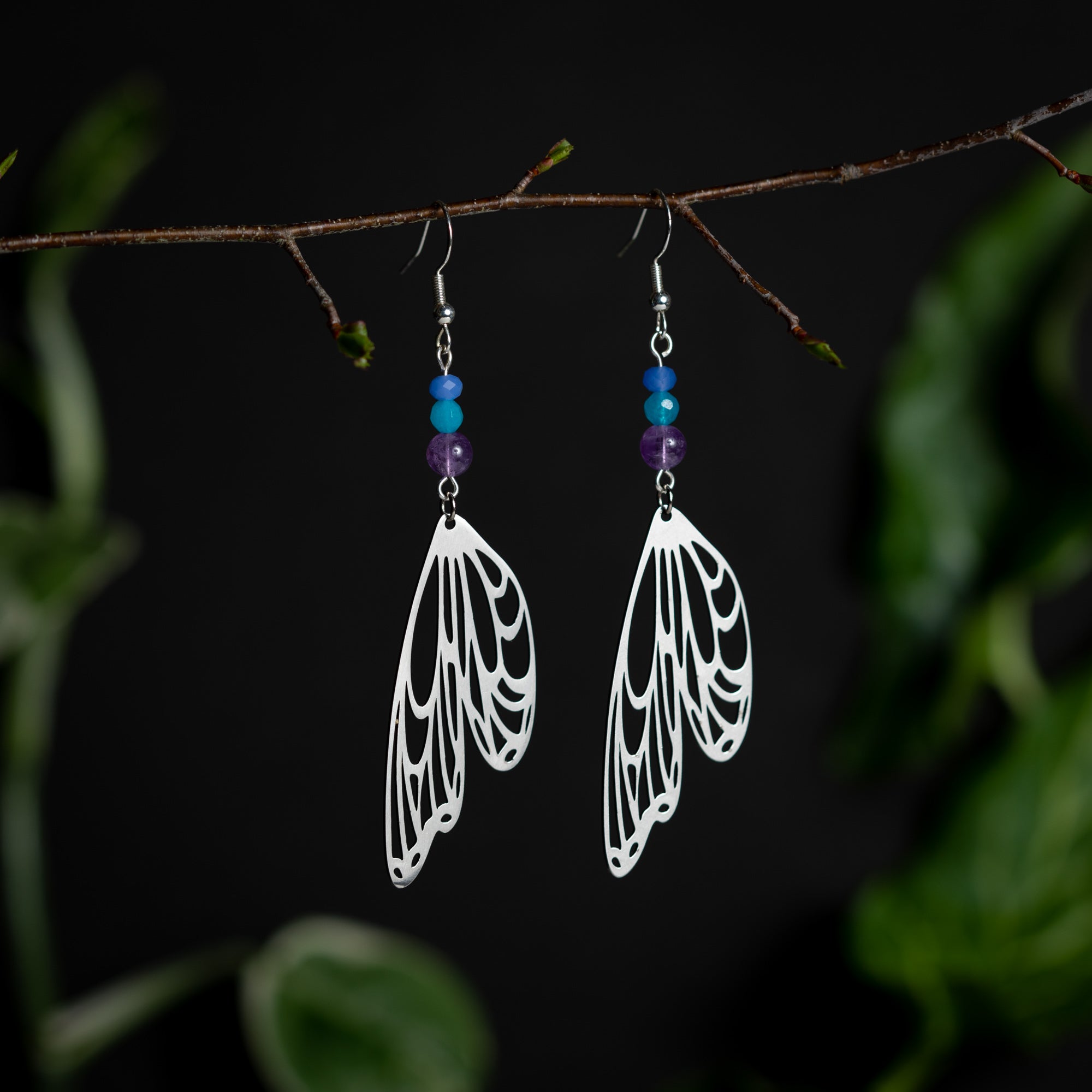Real Butterfly and Moth Earrings – BloodMoonEarrings