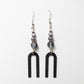 Black Arches Dangle Earrings
