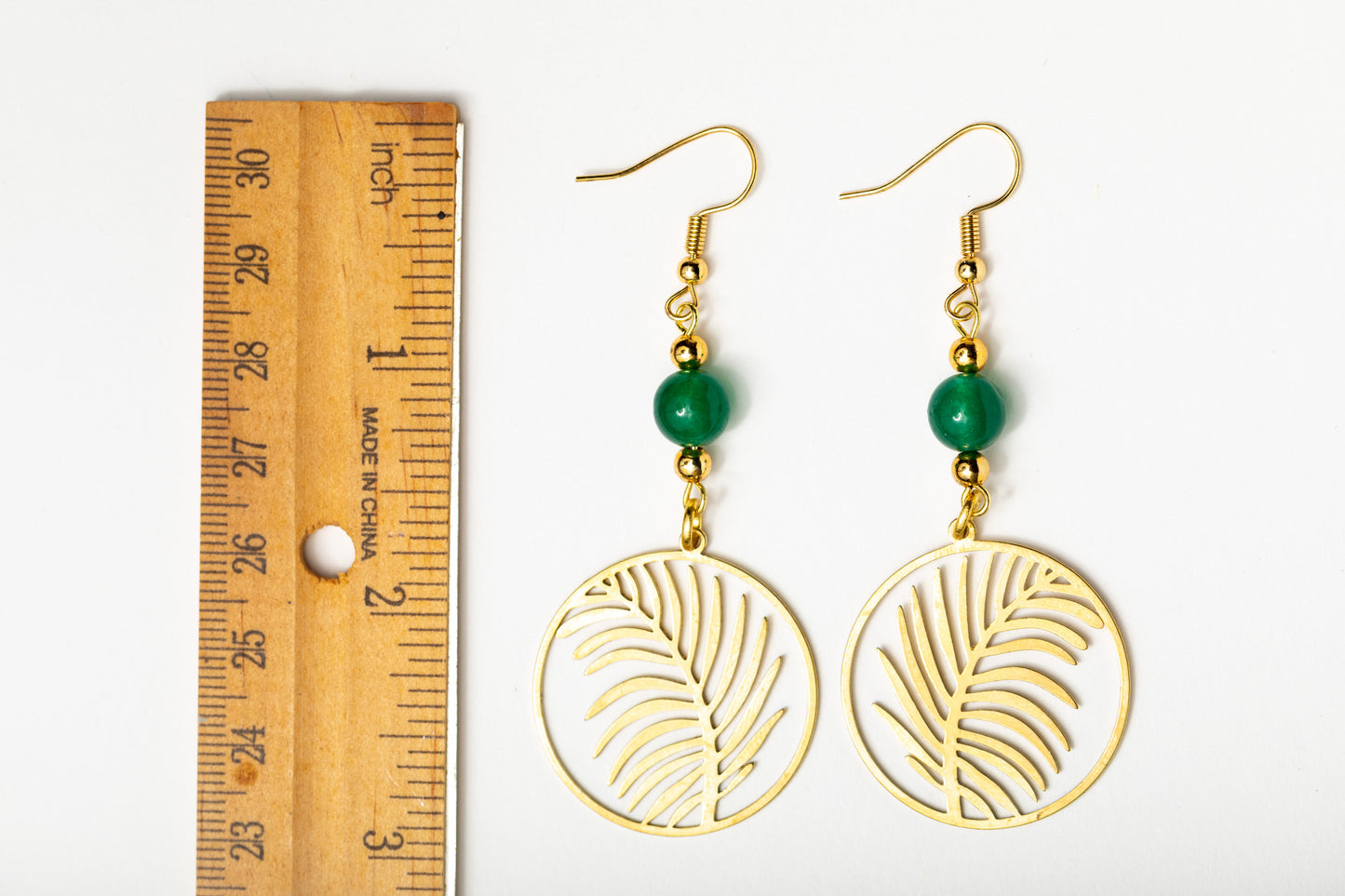 Majesty Palm Leaves with Green Jade