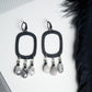 Black Rutilated Quartz Fringe Earrings