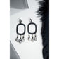 Black Rutilated Quartz Fringe Earrings