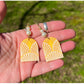Art Deco Sun Beam Earrings