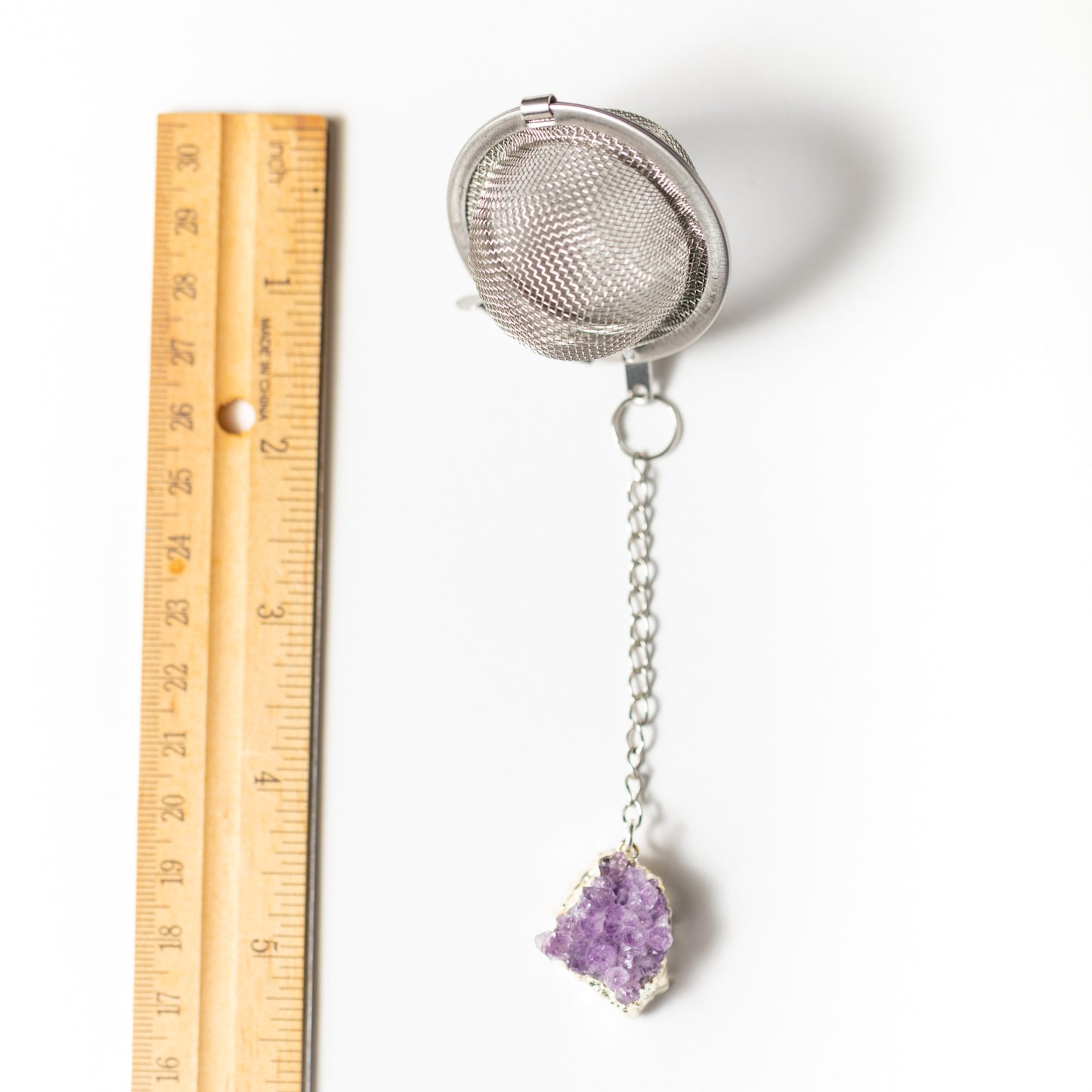 Amethyst Crystals Charmed Tea Infuser