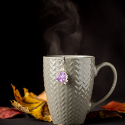 Amethyst Crystals Charmed Tea Infuser