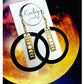 Black Ring Moon Phase Earrings