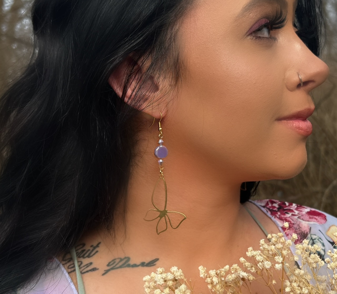 Kate's Butterfly Lupus Awareness Earrings