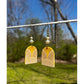 Art Deco Sun Beam Earrings