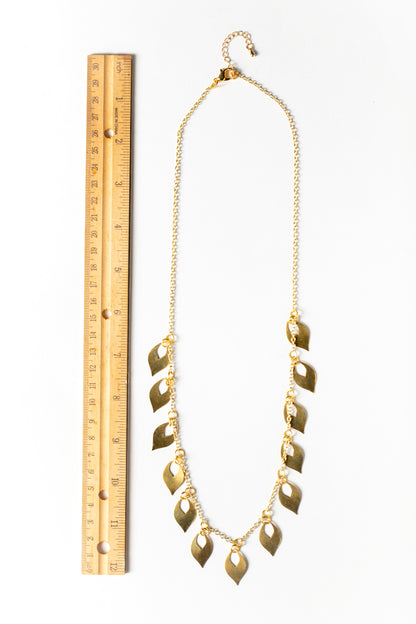 Gold Leaflet Necklace