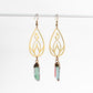 Growing Flower Aura Quartz Earrings