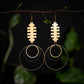 Aztec Inspired Triple Ring Dangles