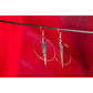 Hammered Silver Dagger Hoop Earrings