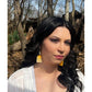 Art Deco Sun Beam Earrings