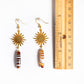 Banded Agate Sunburst Earrings