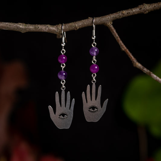 Hamsa Hand Good Energy Earrings