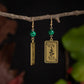 Serpent Moon Tarot Card Earrings