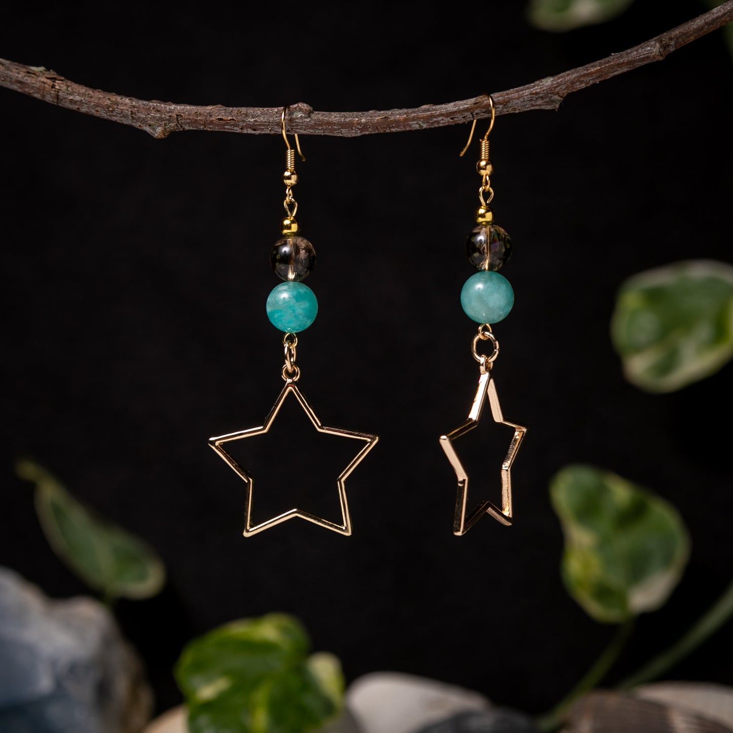 Sea and Sky Star Earrings