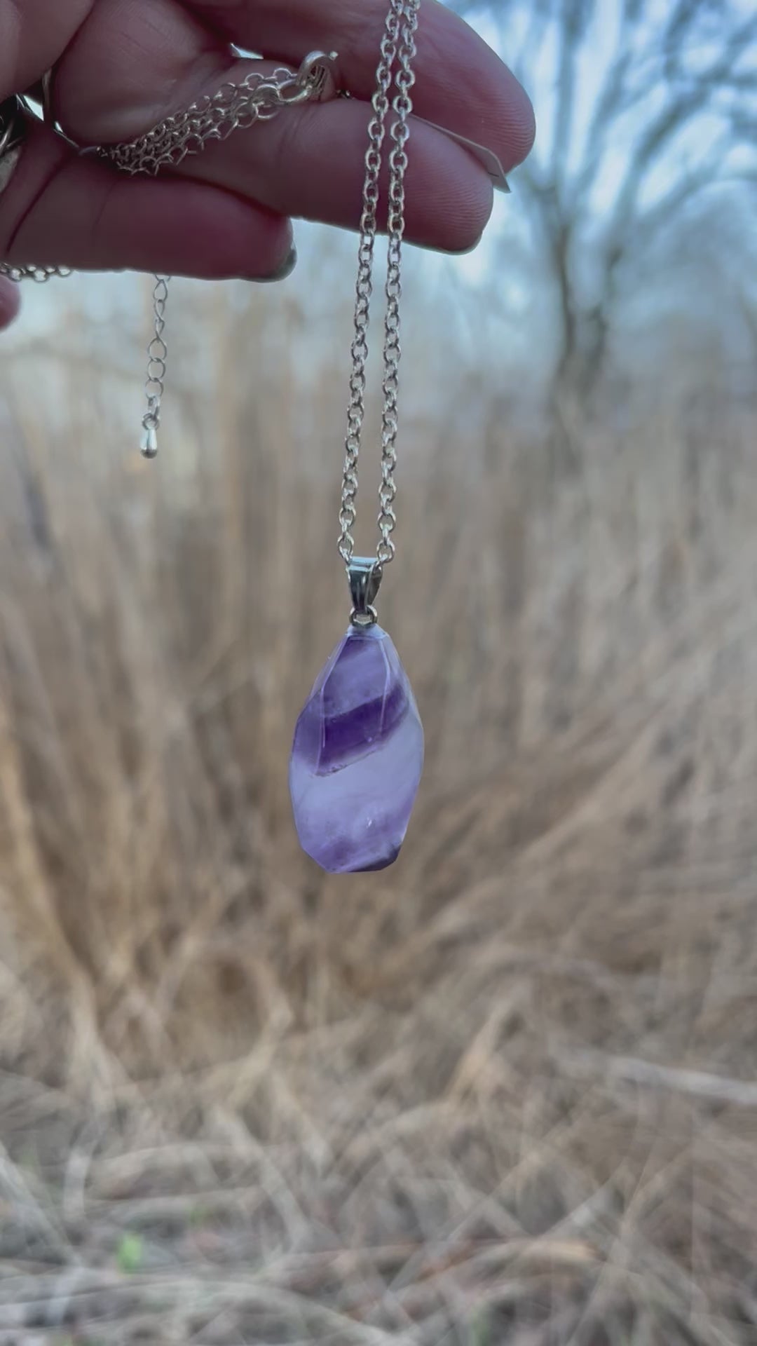 Dream Amethyst Pendant Necklace – Natural Stone Jewelry | Kinley