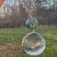 Dandelion Seed Necklace with Moss Agate
