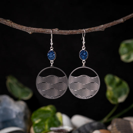 Sparkling Wave Length Earrings