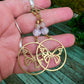 Breast Cancer Awareness Butterfly Earrings