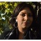Silver Halo Post Hoop Earrings