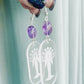 Chrystal Clear Moon Goddess Etched Earrings